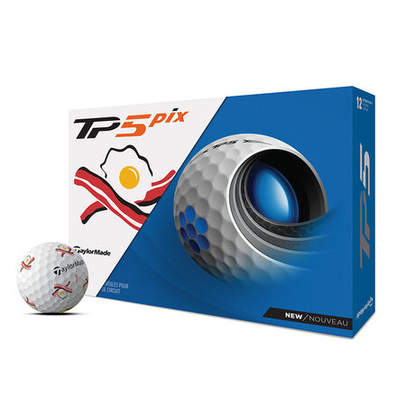 New Taylormade tp5 buy pix golf ball bacon eggs, lantern, Halloween, and pot of gold